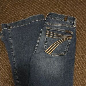 7 For All Mankind Women's Mid Wash Jeans